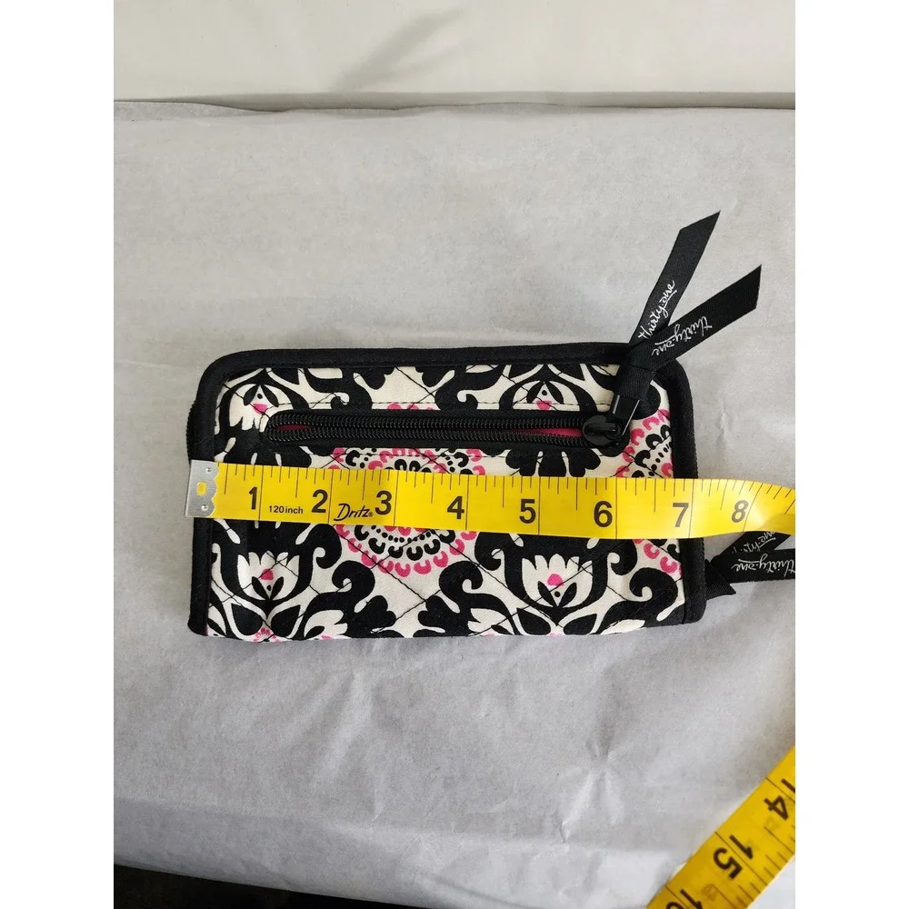 Vera Bradley zip-around accordion wallet in the retired Canterberry Magenta